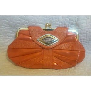 Bags - *SOLD* Orange Clutch Purse Bags - *SOLD* Orange Clutch Purse